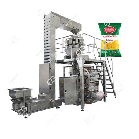 Automatic Plantain Banana Chips Packaging Machine 55 Bags Minute