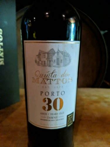 N V Quinta Dos Mattos 30 Years Old Tawny Porto Vivino Australia