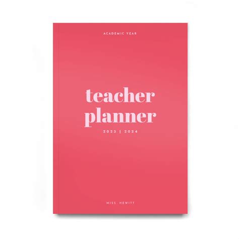 Ice Pop Typographic Teacher Planner Billy T