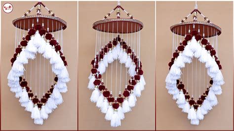 Amazing Tassel Wall Hanging Craft Woolen Jhumar Making At Home