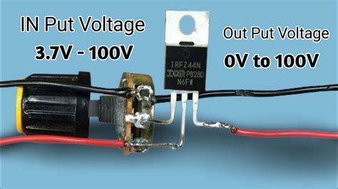 Mosfet Powerful Voltage Regulator Irfz44 Mosfet Youtube