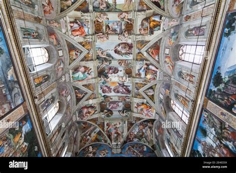 Sistine Chapel Painted By Michelangelo The Judgement Day In Vatican