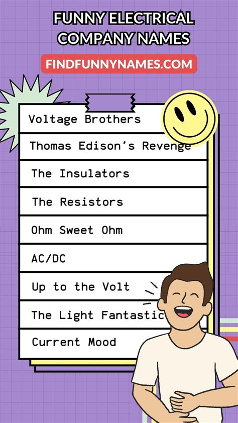 Funny Electrical Company Names High Voltage Humor