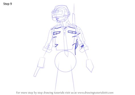 Step By Step How To Draw Pubg Player