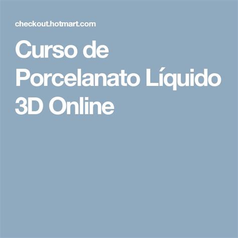 Curso de Porcelanato Líquido 3D Online Curso de porcelanato liquido