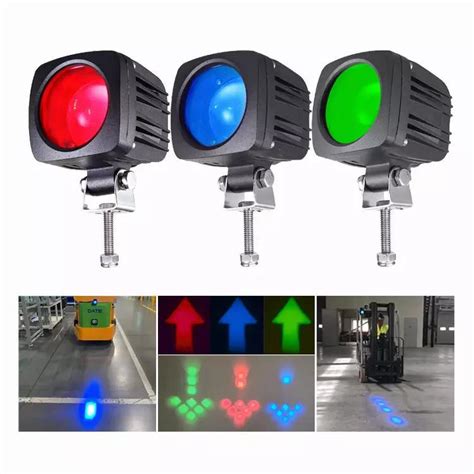 V Dc Led Forklift Blue Spotlight Safety Warning Light Forklift