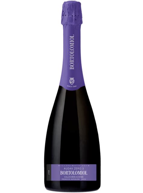 Audax Zero 3 Valdobbiadene Prosecco Superiore Extra Brut DOCG Bortolomiol