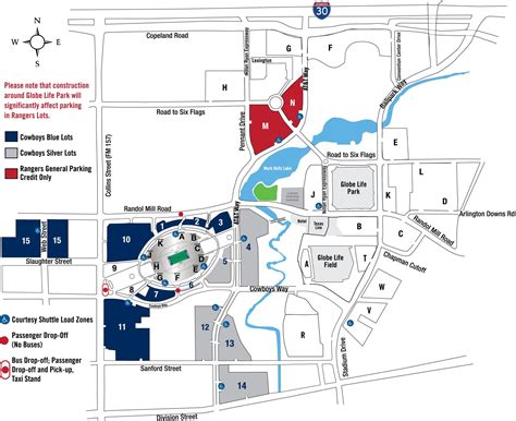 att_stadium_rangers_parking_map_2021 | AT&T Stadium