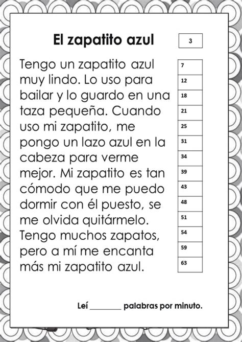 Cuadernillo De Lecturas Palabras Por Minuto Primer Grado Palabras Por