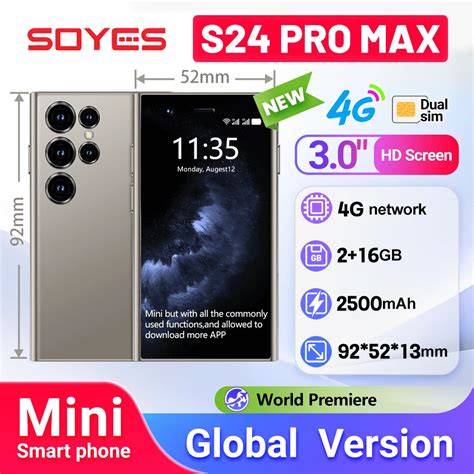 Soyes Soyes S Pro Max Mini Smartphone G Lte Mini Mah Gb Ram