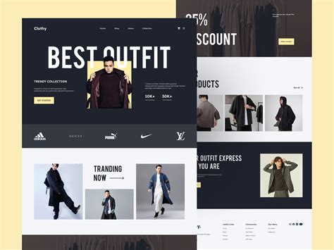 Modern clothing e-commerce website :: Behance