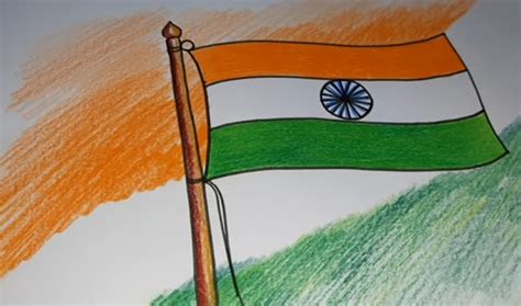 Indian Flag Drawing