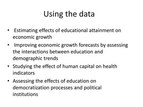 Ppt Population Projections Back And Forward By Age Sex And