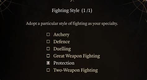 BG3 Protection Fighter Fighting Style - Deltia's Gaming