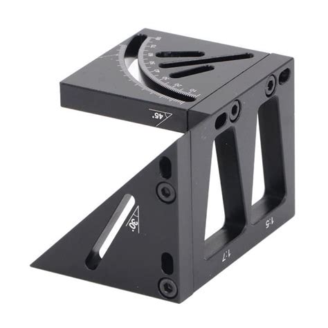 EJ life Équerre de menuiserie 3D Règle de Mesure Multi angle 3D en