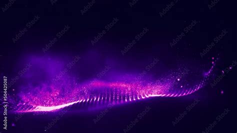 Wave abstract purple wave animation. Seamless loop 4k. Purple ...