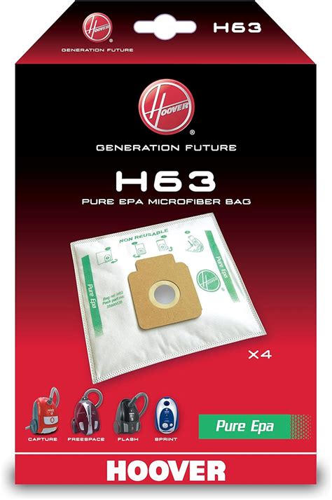 Hoover H Vacuum Cleaner Bags Original Microfibre Pure Epa Anti