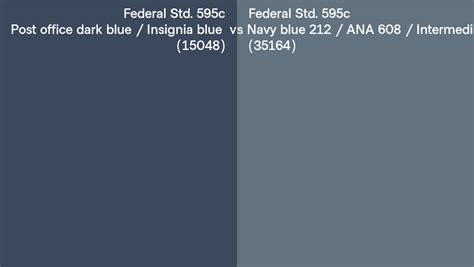 Federal Std C Post Office Dark Blue Insignia Blue Vs