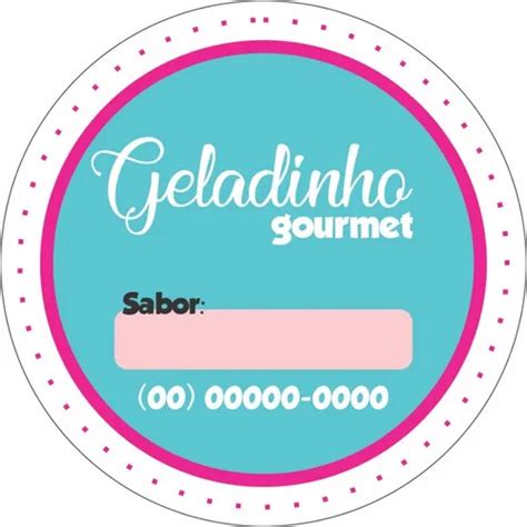 500 Adesivos Rótulos Para Geladinho Sacolé Dindin 3x3cm