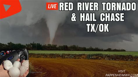 Live Gorilla Hail And Tornado Chase N Texas Southern Oklahoma Youtube