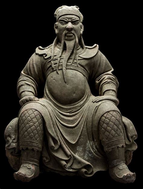 Ming Dynasty Stone Sculpture Of Guan Yu Ad To Ad China This