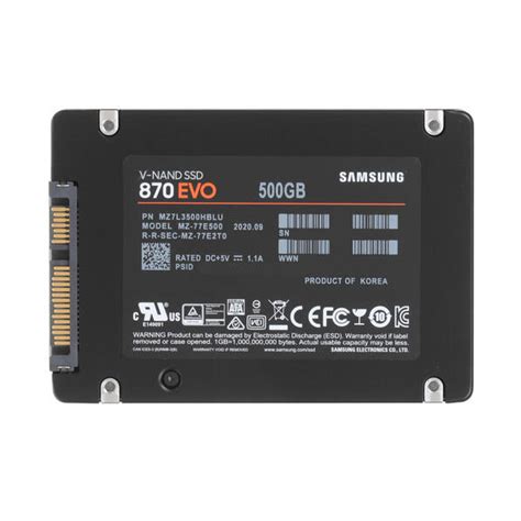 Купить твердотельные Ssd Samsung 870 Evo 500gb Mz 77e500bw диски по