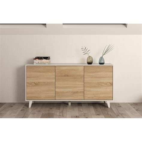 Buffet Scandinave 3 Portes L154 Cm Monalia Fr Prix Direct Usine