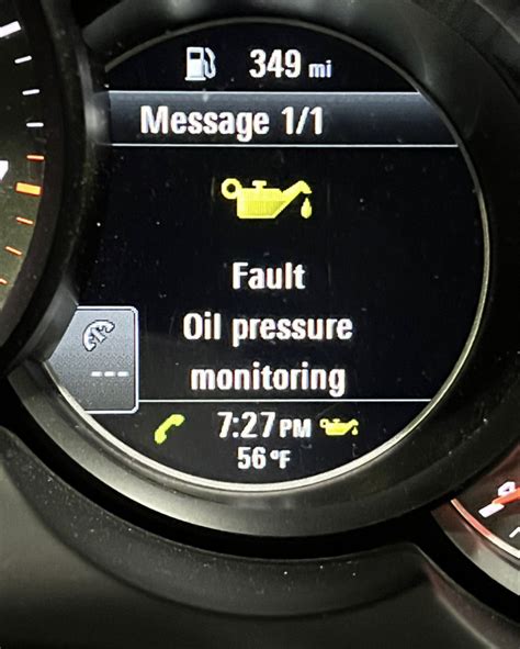 Gts Fault Oil Pressure Monitoring Oil Level Minimum Reached