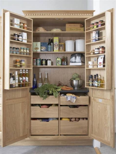 Beautiful And Functional Free Standing Kitchen Larder Units That