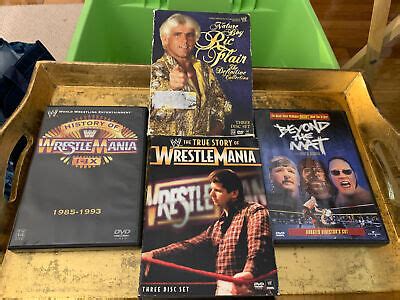 Dvd Lot Wwe The History Of Wrestlemania I Ix True Story Wrestmania