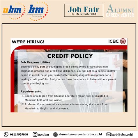 Job Fair Pt Icbc Indonesia Acc Ubm