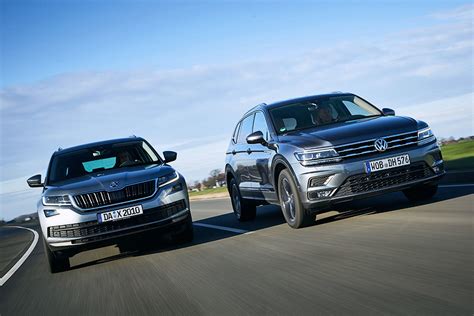 Vw Tiguan Allspace Vs Skoda Kodiaq Bilder Autobild De