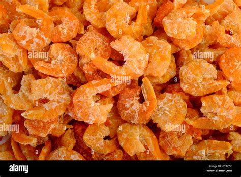 Dried Shrimp Background Stock Photo Alamy