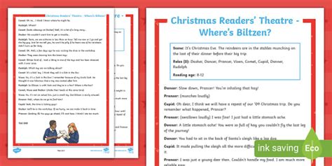 Christmas Readers Theatre Script Teacher Made Twinkl