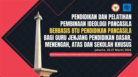 Pendidikan Dan Pelatihan Pip Berbasis Btu Pendidikan Pancasila Bagi