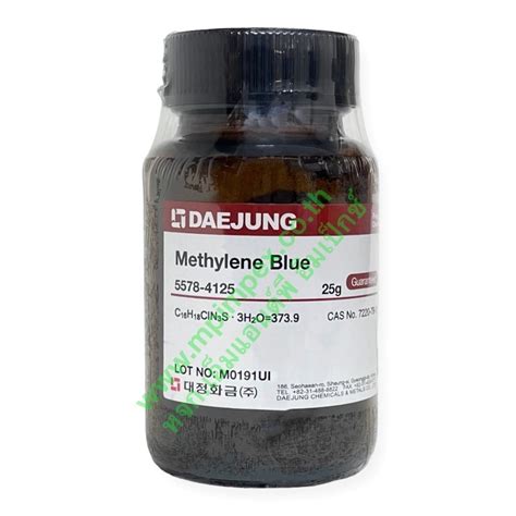 DAEJUNG METHYLENE BLUE TRIHYDRATE 97 25 กรม M P IMPEX นำเขาและ