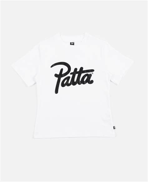 Patta Femme Basic Fitted T Shirt White Patta Uk