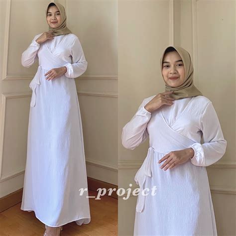 Jual 5L XXXL XXL XL L M S DRESS CEY AIRFLOW CRINKLE ALETA MAXI