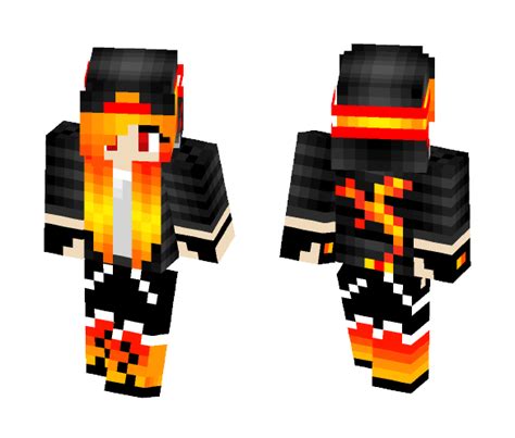 Download Fire Gamer Girl Minecraft Skin For Free Superminecraftskins