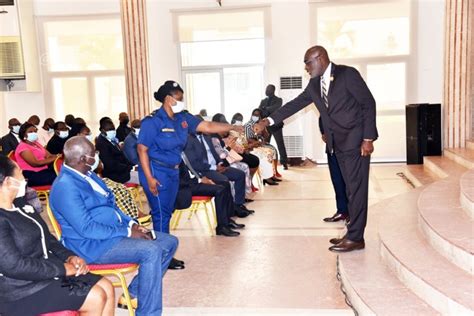 Présentation de voeux à la mairie de Cocody les conseillers