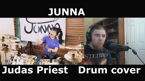 Junna Painkiller Judas Priest Drum Cover Reaction Youtube