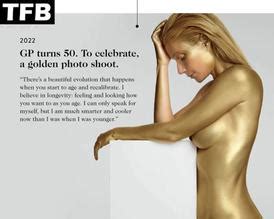 Gwyneth Paltrow Sexy Poses Naked Covering Her Body With Paint In A