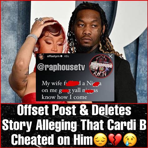 Raphouse Tv Rhtv On Twitter Offset Post And Deletes Story Alleging That Cardi B “f Ckd Another