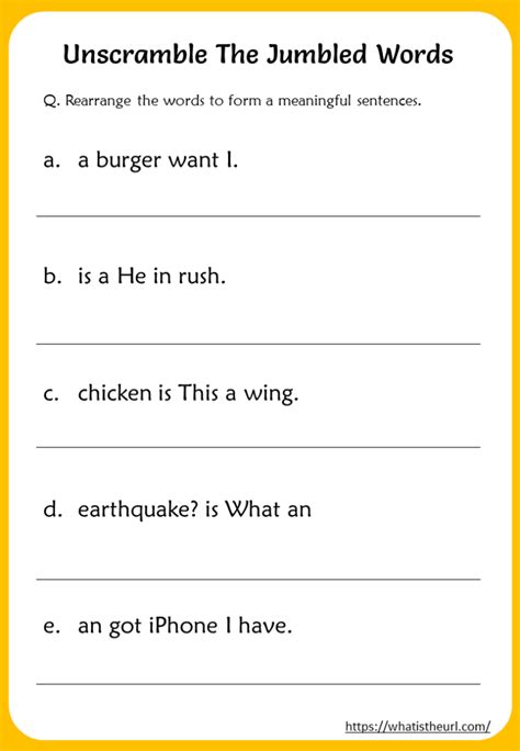 Jumbled Sentences Worksheets For Grade 9 – Martin Lindelof