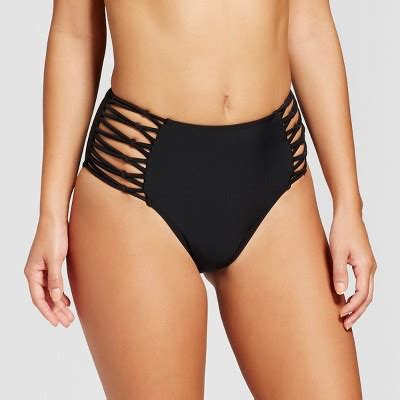 Womens High Waist Cheeky Bikini Bottom Xhilaration Black M Target