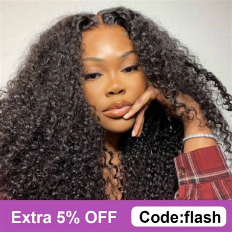 Wigfever Wear Go Wig Kinky Curly 180 Density Hd 13 4 Lace Front Wig Wigfever