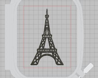 Machine Embroidery Design Eiffel Tower Design Paris Digitized City Pes