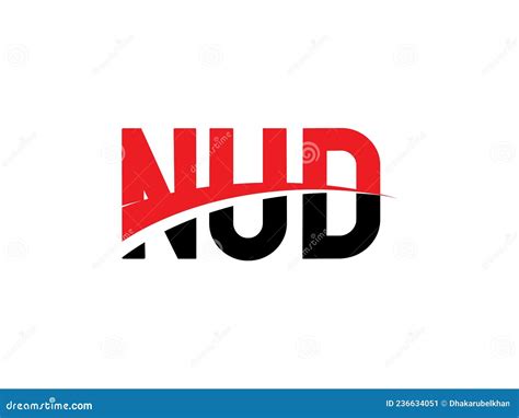 Nud Letter Initial Logo Design Vector Illustration Stock Vector Illustration Of Element