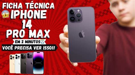 Iphone Pro Max Ficha T Cnica Em Min Youtube