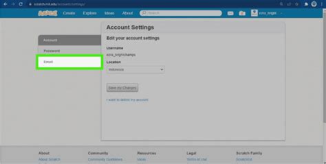 How To Change Or Update The Scratch Email Address Brightchamps Blog
